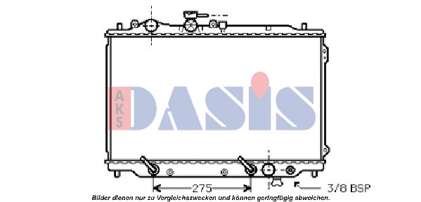 AKS DASIS Radiaator,mootorijahutus 110110N